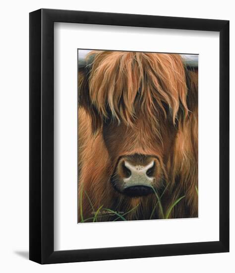 Cow Portrait-Sarah Stribbling-Framed Art Print