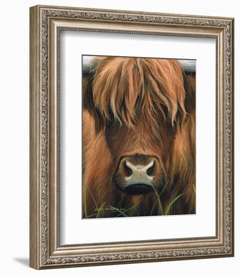 Cow Portrait-Sarah Stribbling-Framed Art Print