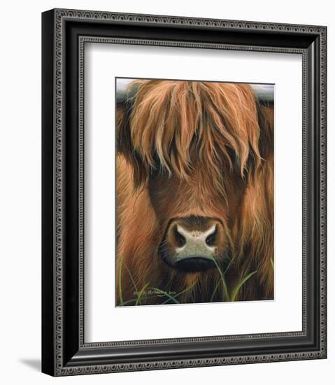 Cow Portrait-Sarah Stribbling-Framed Art Print