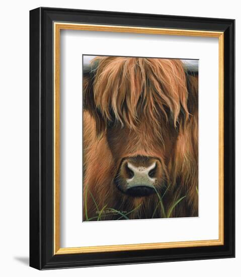 Cow Portrait-Sarah Stribbling-Framed Art Print