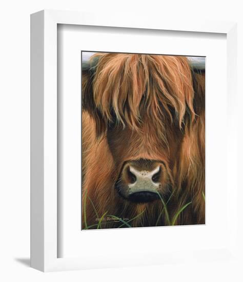 Cow Portrait-Sarah Stribbling-Framed Art Print