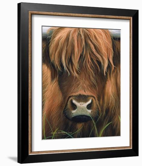 Cow Portrait-Sarah Stribbling-Framed Giclee Print