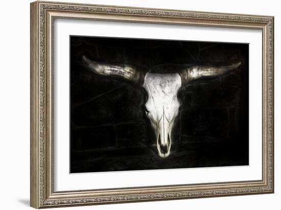 Cow Skull-PHBurchett-Framed Art Print