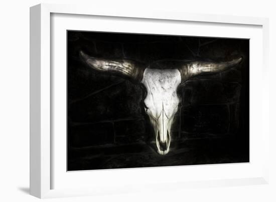 Cow Skull-PHBurchett-Framed Art Print