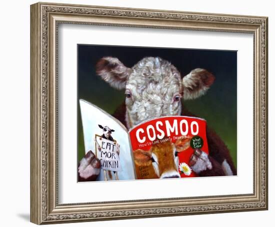 Cow Tips-Lucia Heffernan-Framed Art Print