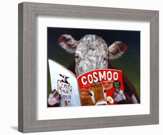 Cow Tips-Lucia Heffernan-Framed Art Print