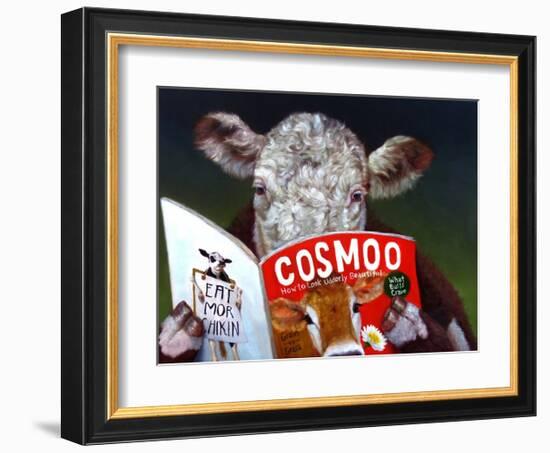 Cow Tips-Lucia Heffernan-Framed Art Print