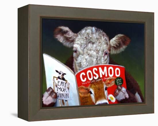 Cow Tips-Lucia Heffernan-Framed Stretched Canvas