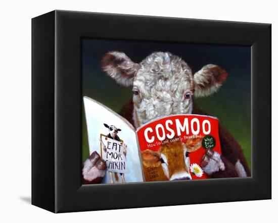 Cow Tips-Lucia Heffernan-Framed Stretched Canvas