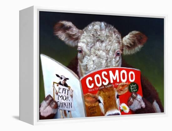 Cow Tips-Lucia Heffernan-Framed Stretched Canvas