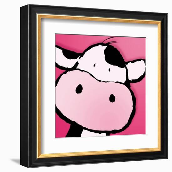 Cow-Jean Paul-Framed Art Print