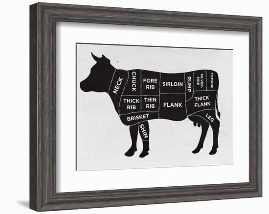 Cow-null-Framed Art Print