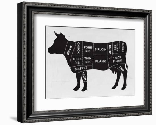 Cow-null-Framed Art Print