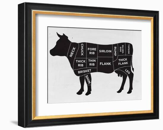 Cow-null-Framed Art Print