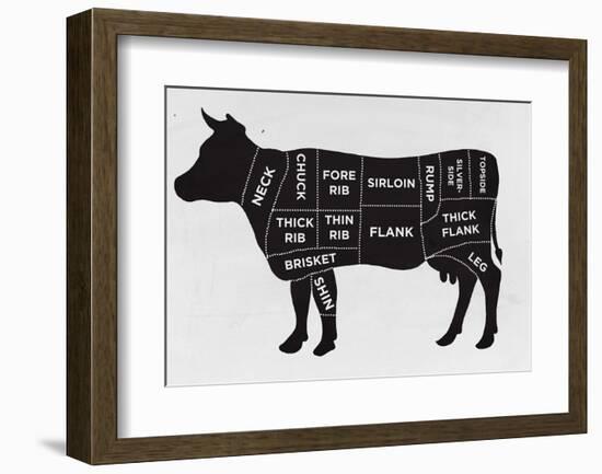 Cow-null-Framed Art Print