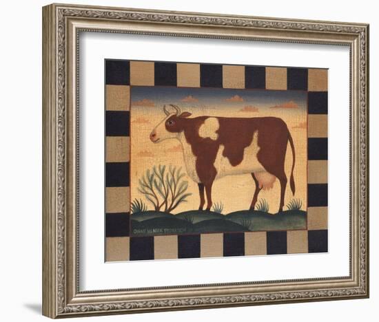 Cow-Diane Ulmer Pedersen-Framed Art Print