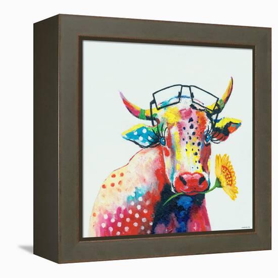 Cow-null-Framed Stretched Canvas