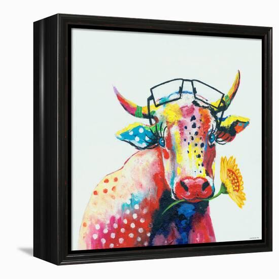 Cow-null-Framed Stretched Canvas