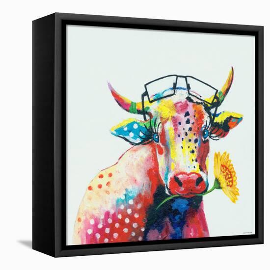 Cow-null-Framed Stretched Canvas