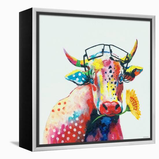 Cow-null-Framed Stretched Canvas