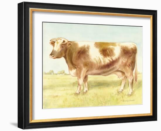 Cow-Gwendolyn Babbitt-Framed Art Print