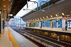 Empty Shinkansen Platform-coward_lion-Photographic Print