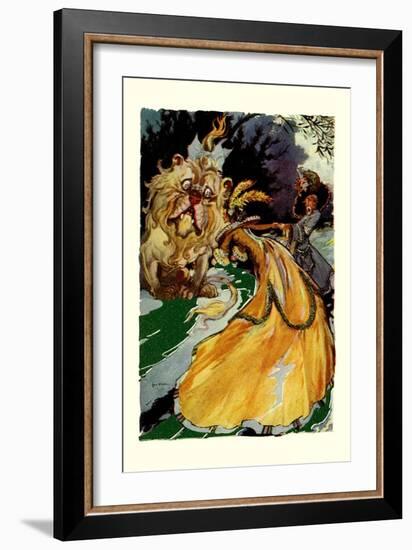 Cowardly Lion-John R. Neill-Framed Art Print