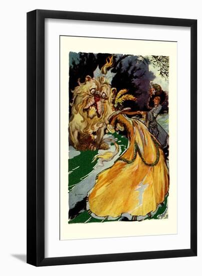 Cowardly Lion-John R. Neill-Framed Art Print