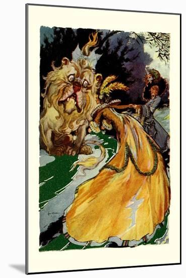 Cowardly Lion-John R. Neill-Mounted Art Print