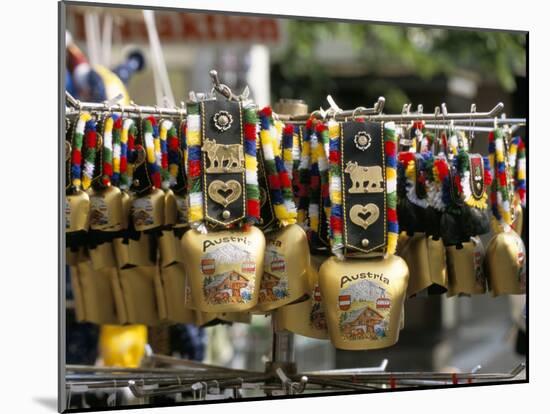 Cowbells are a Traditional Austrian Souvenir, Austria-Richard Nebesky-Mounted Photographic Print