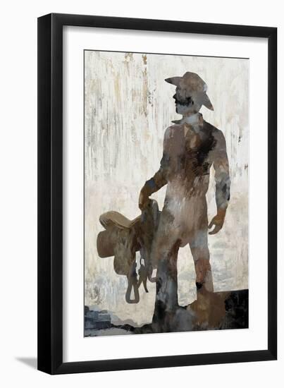 Cowboy and Gear-Mark Chandon-Framed Giclee Print