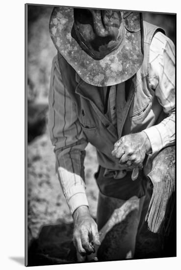 Cowboy and His Hat-Dan Ballard-Mounted Photographic Print