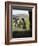 Cowboy and Horse in the Rain, Judith Gap, Montana, USA-Chuck Haney-Framed Photographic Print