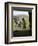 Cowboy and Horse in the Rain, Judith Gap, Montana, USA-Chuck Haney-Framed Photographic Print