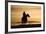 Cowboy at Sunset-Darrell Gulin-Framed Photographic Print