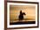 Cowboy at Sunset-Darrell Gulin-Framed Photographic Print