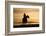 Cowboy at Sunset-Darrell Gulin-Framed Photographic Print