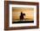 Cowboy at Sunset-Darrell Gulin-Framed Photographic Print