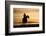 Cowboy at Sunset-Darrell Gulin-Framed Photographic Print