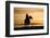 Cowboy at Sunset-Darrell Gulin-Framed Photographic Print