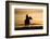 Cowboy at Sunset-Darrell Gulin-Framed Photographic Print