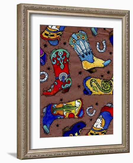 Cowboy Boot-Julie Goonan-Framed Giclee Print