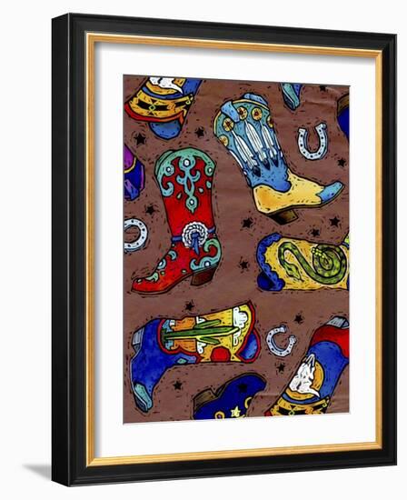 Cowboy Boot-Julie Goonan-Framed Giclee Print