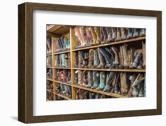 Cowboy Boots, Austin, Texas, Usa-Jim Engelbrecht-Framed Photographic Print