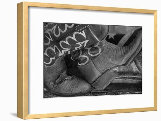 Cowboy Boots BW I-Kathy Mahan-Framed Photographic Print