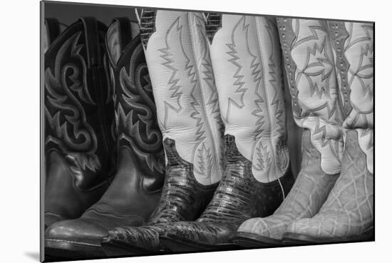 Cowboy Boots BW II-Kathy Mahan-Mounted Photographic Print
