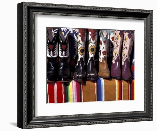 Cowboy Boots Detail, Santa Fe, New Mexico, USA-Judith Haden-Framed Photographic Print