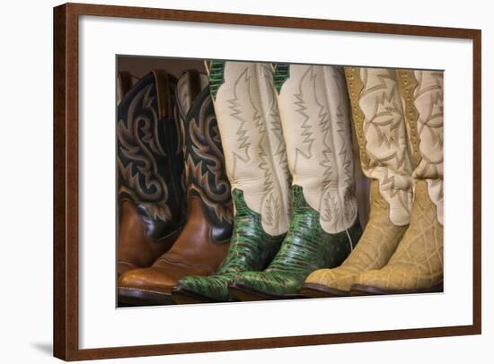 Cowboy Boots II-Kathy Mahan-Framed Art Print