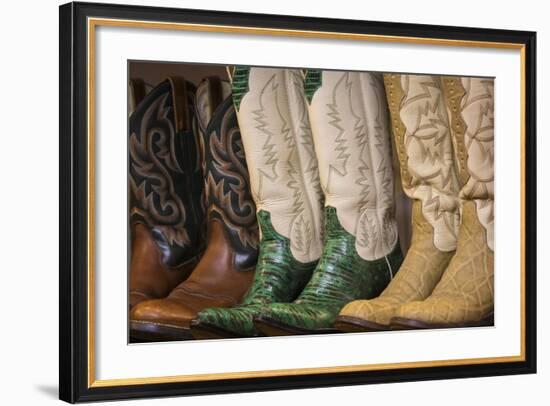 Cowboy Boots II-Kathy Mahan-Framed Art Print