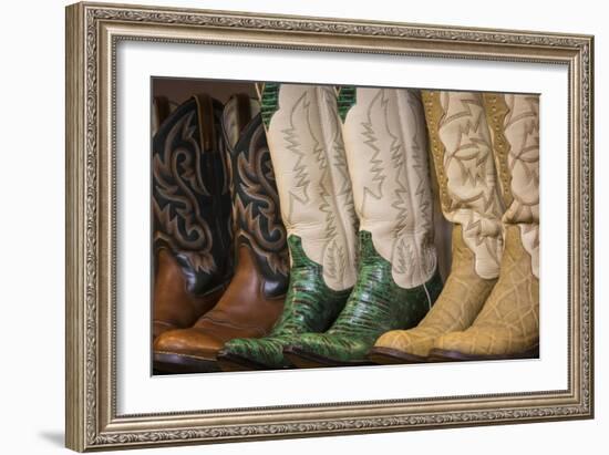 Cowboy Boots II-Kathy Mahan-Framed Art Print